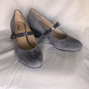 Trotters ‘Candice’ Mary Jane Pump, Womens 8 M, Dark Grey Suede